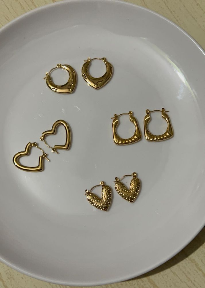 Classic 18K Gold-Plated Hoop Earrings Everyday E