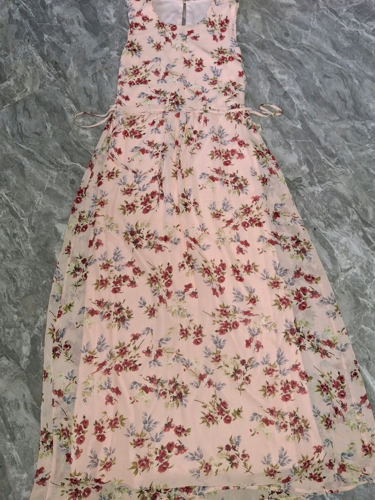 Peach Maxi Dress