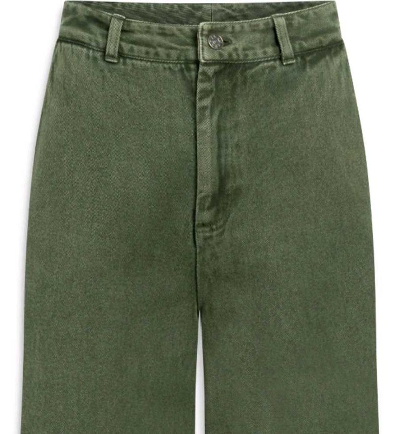 Nue Notes Flared Green  Denim