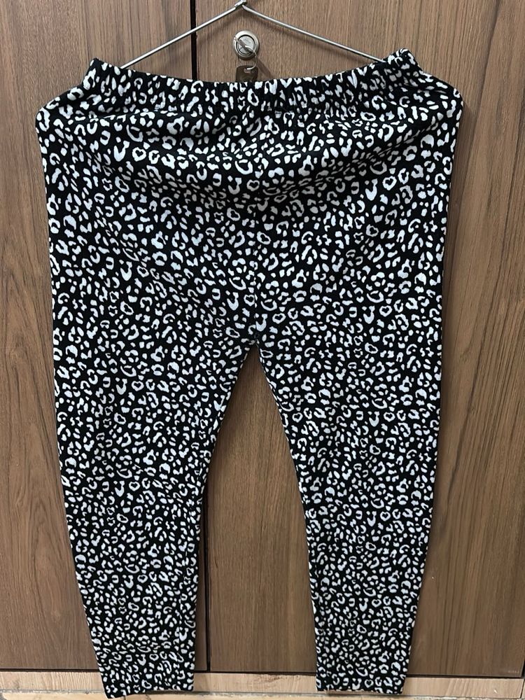 Animal Fleece Woolen Pants