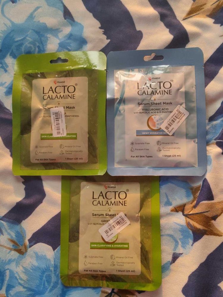 Lacto Calamine Sheet Masks