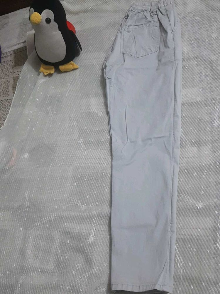 Gray Casual Pants