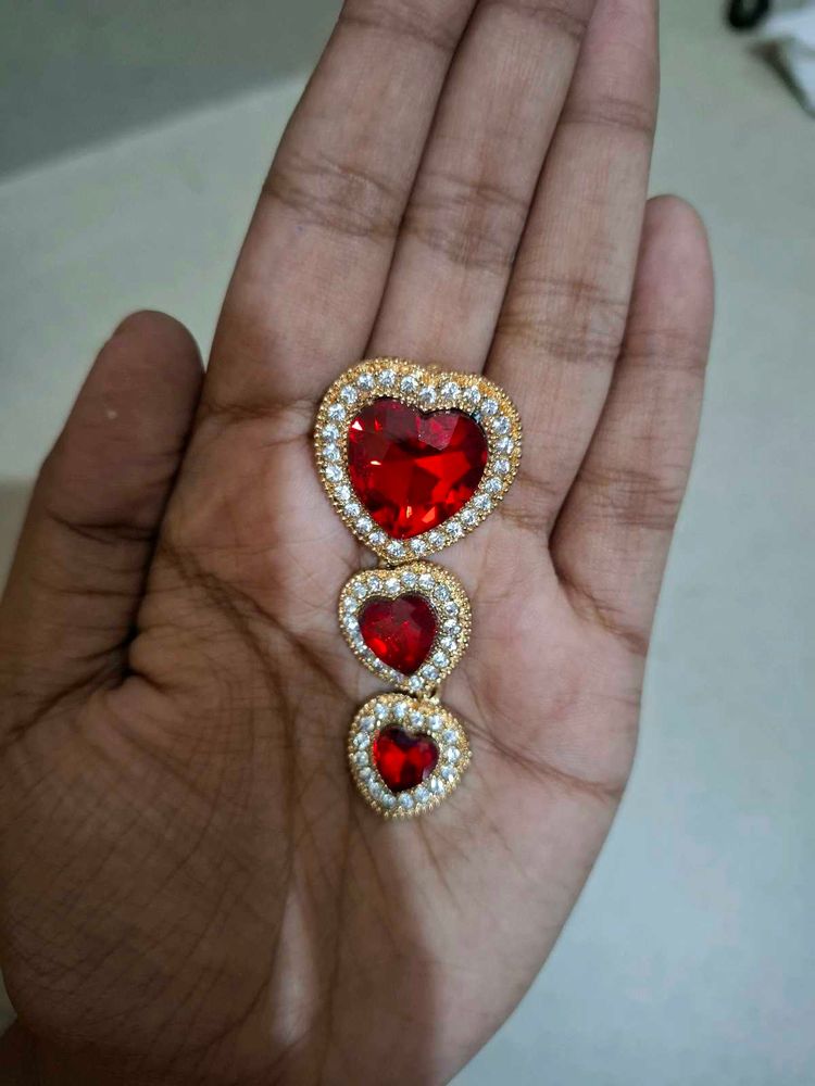 Red Heart Statement Pendant