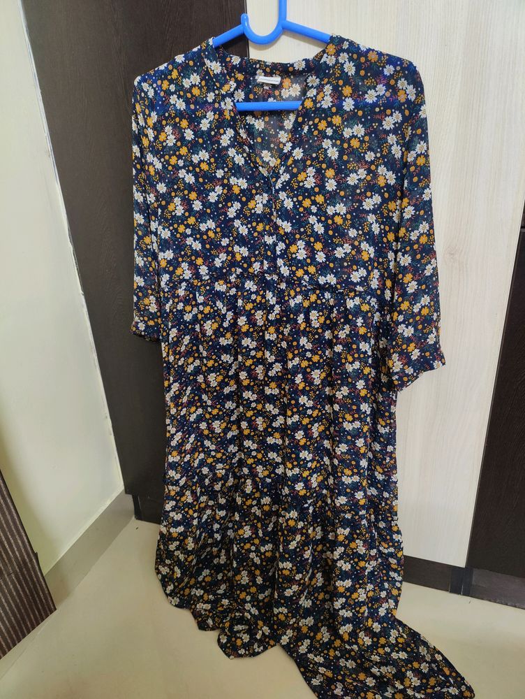 Only Floral Maxi Dress with Lining (Size S)