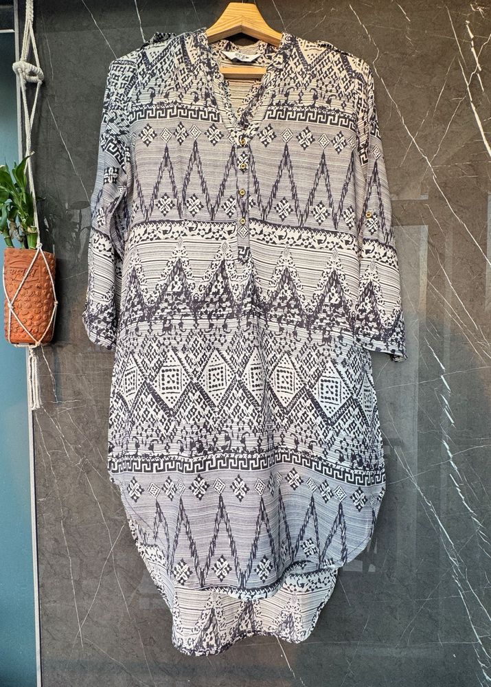 Patterned Tunic Top