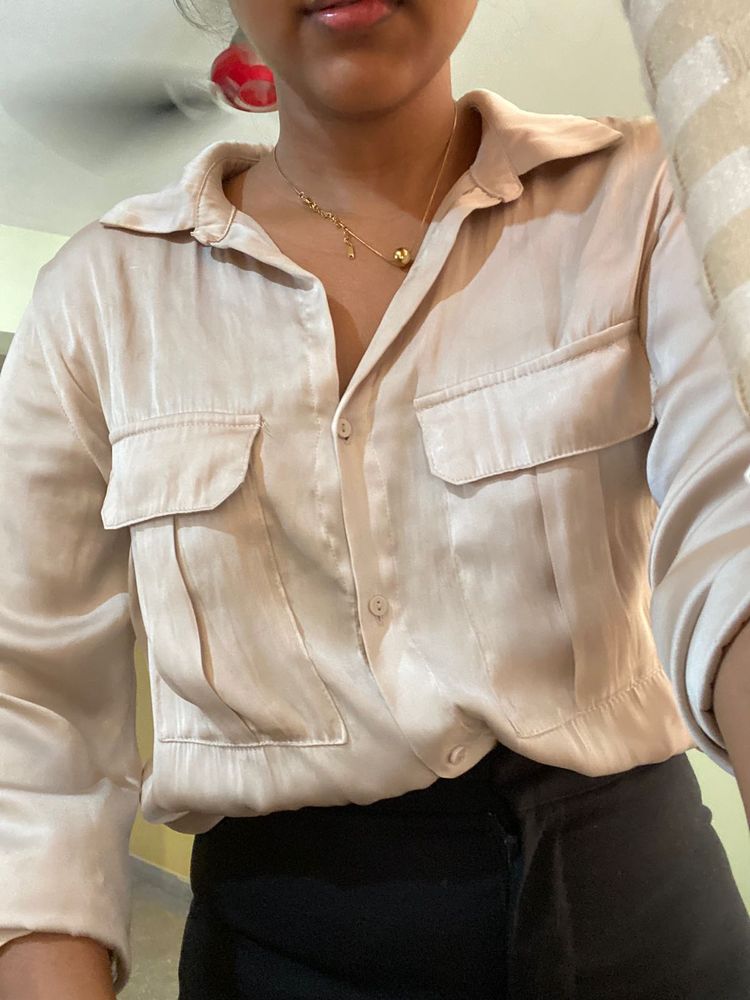 H&amp;M Satin Shirt