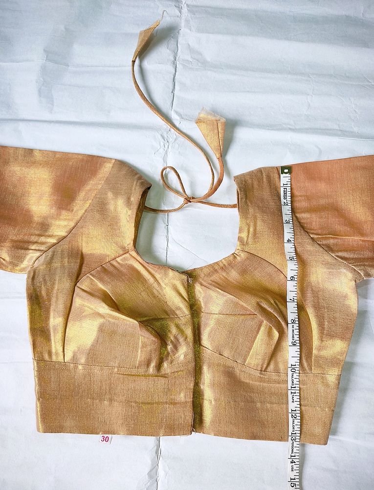 Golden 3/4 Sleeves Blouse 🤩