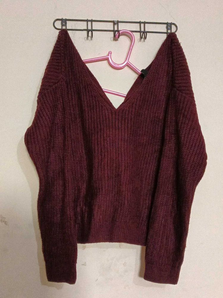 Burgundy  Sweater