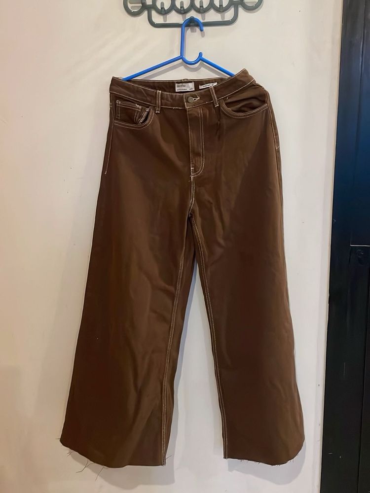 Brown Wide Leg Pants