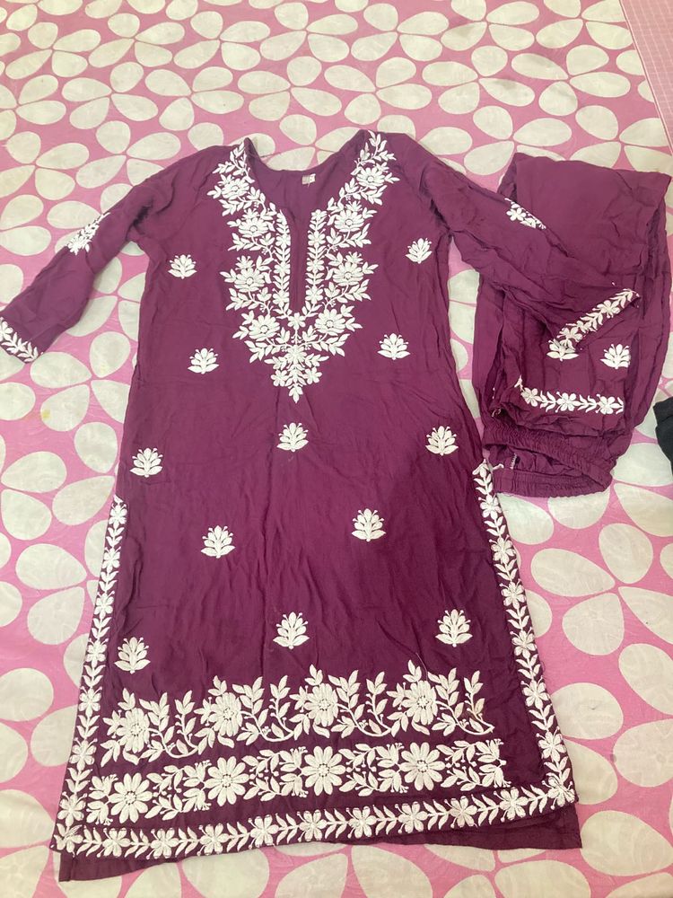 Elegant Embroidered Kurta Set