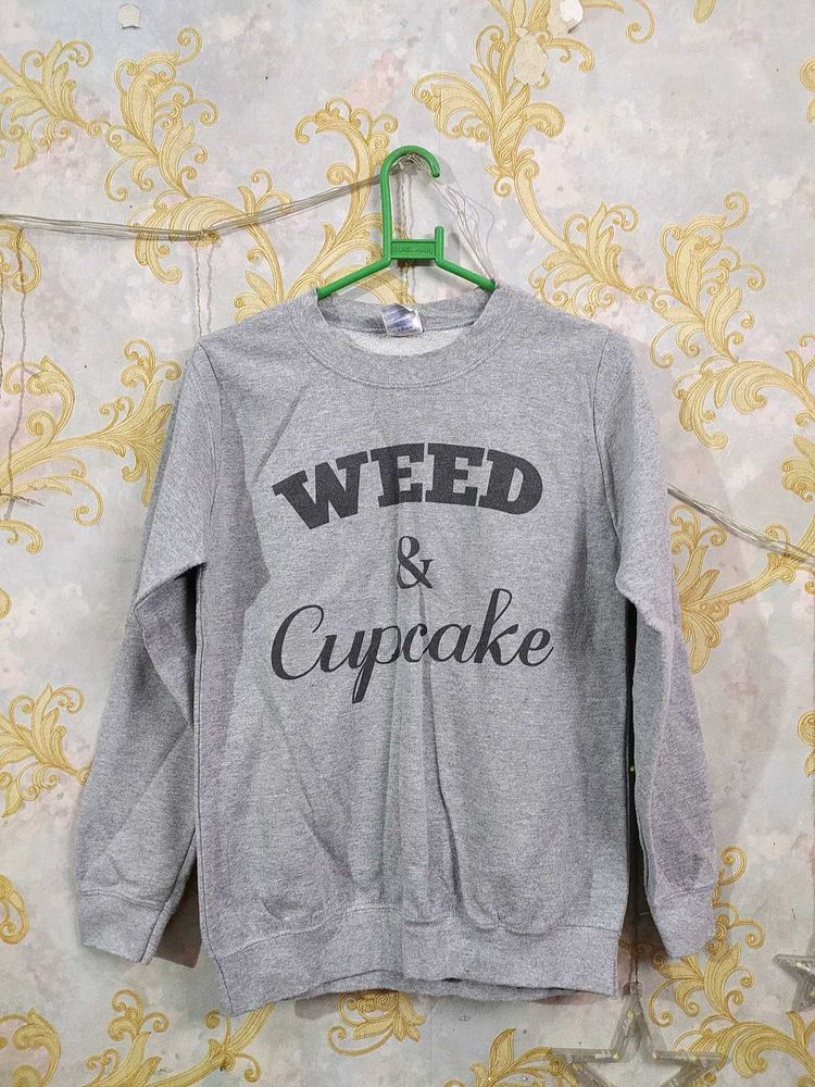 Grey Loose Sweatshirt
