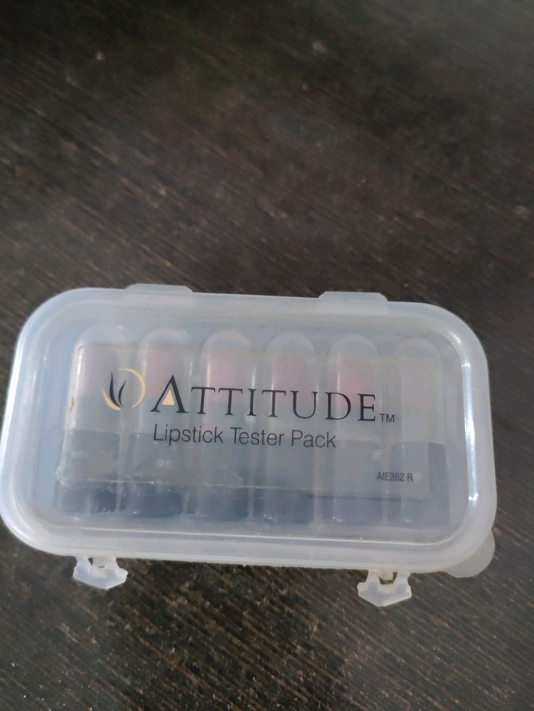 Multicolored Attitude Lipstick Tester Pack