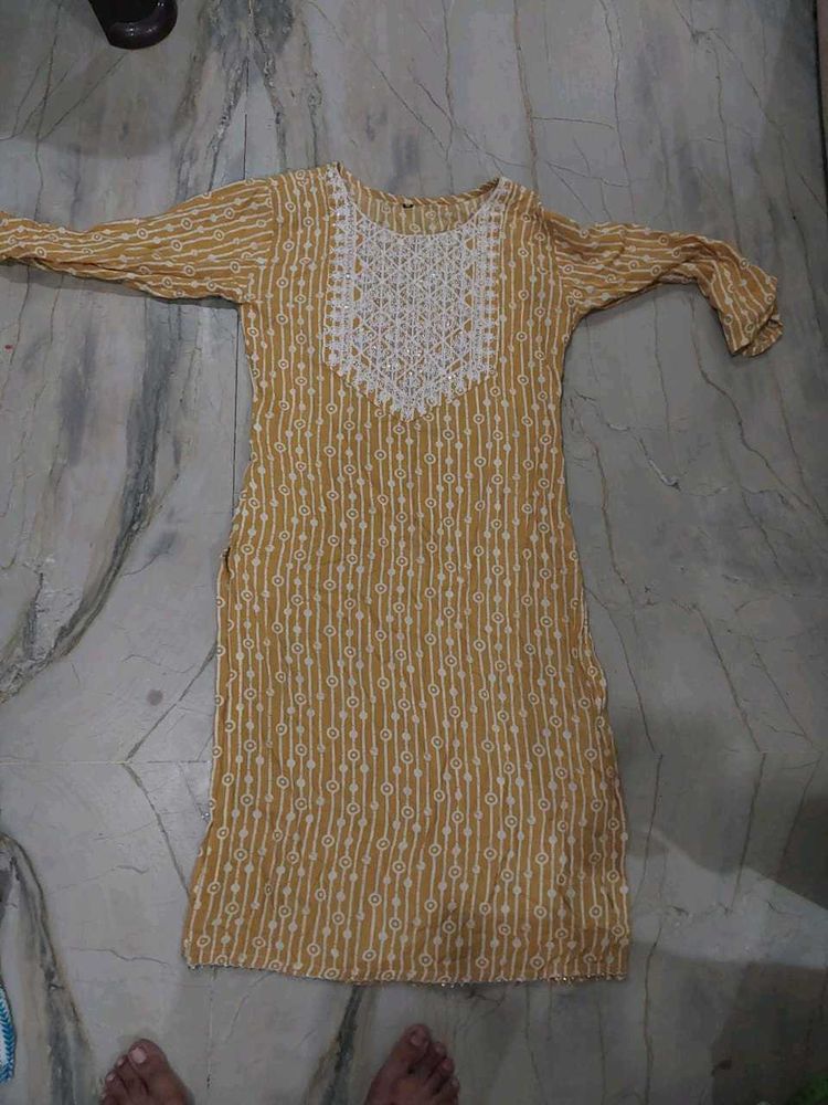 Cotton Embroidery Kurti For Women
