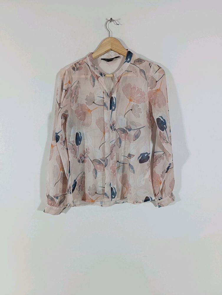 Pink Printed Casual Top (Women)