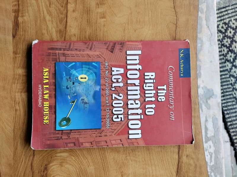 The Right To Information Act 2005 Book