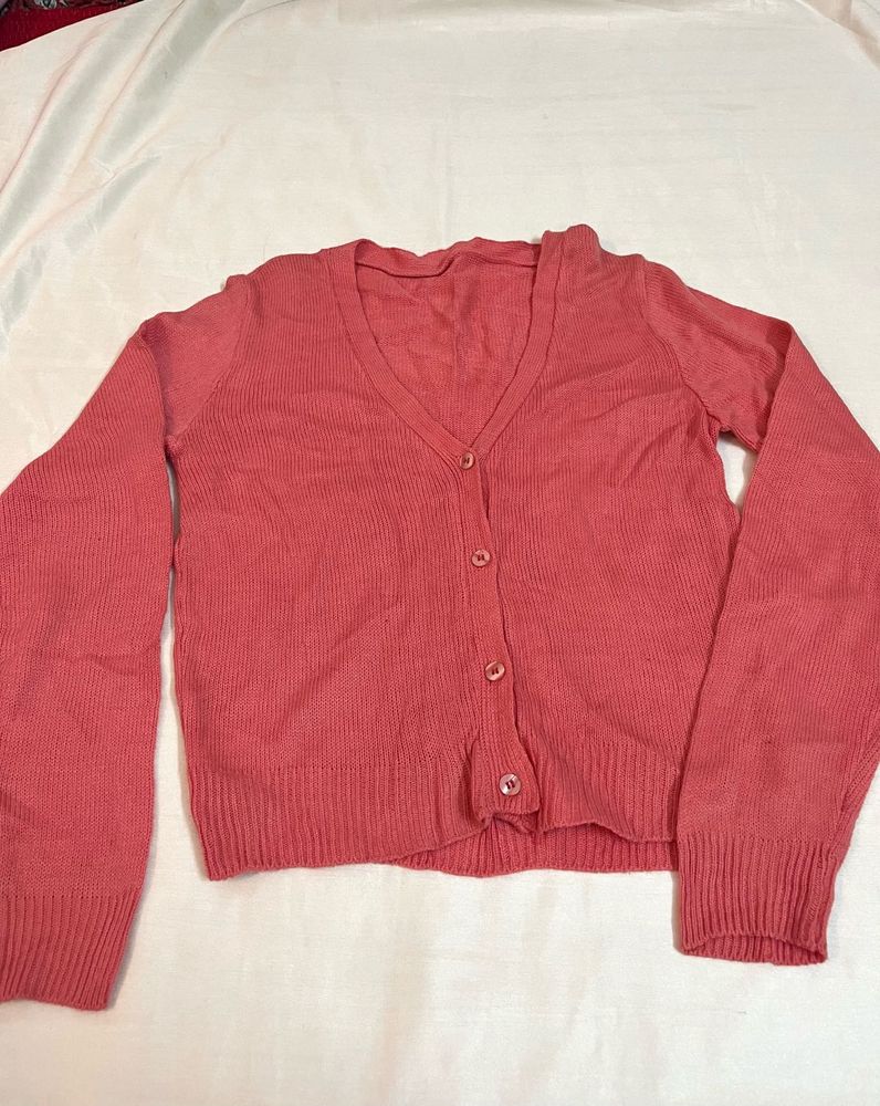 Pink Cardigan