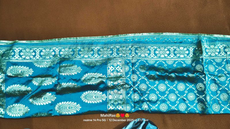 Elegant Blue Banarasi Saree