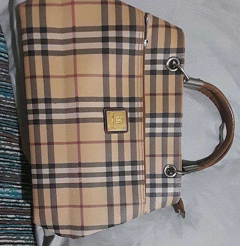 Vintage Burberry Plaid Handbag