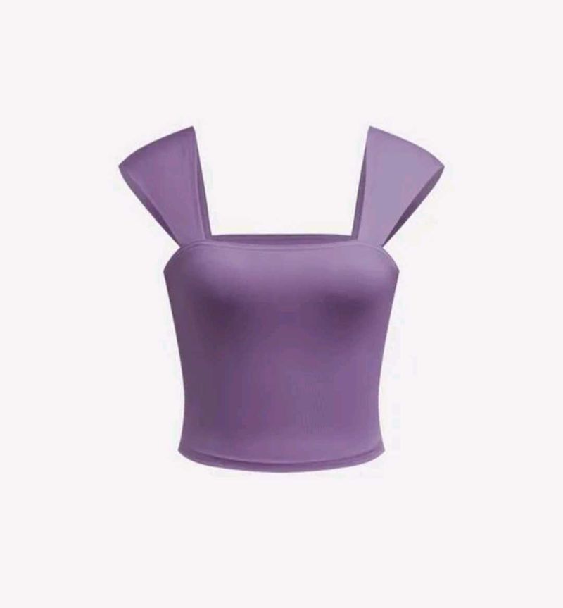 Purple Crop Top