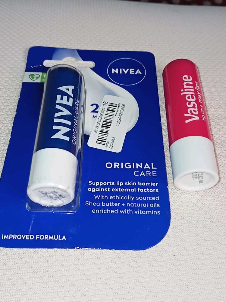 Nivea &amp; Vaseline Lip Care Duo