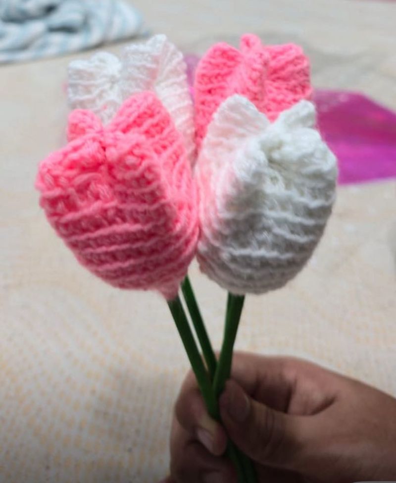 Tulips Crocheted