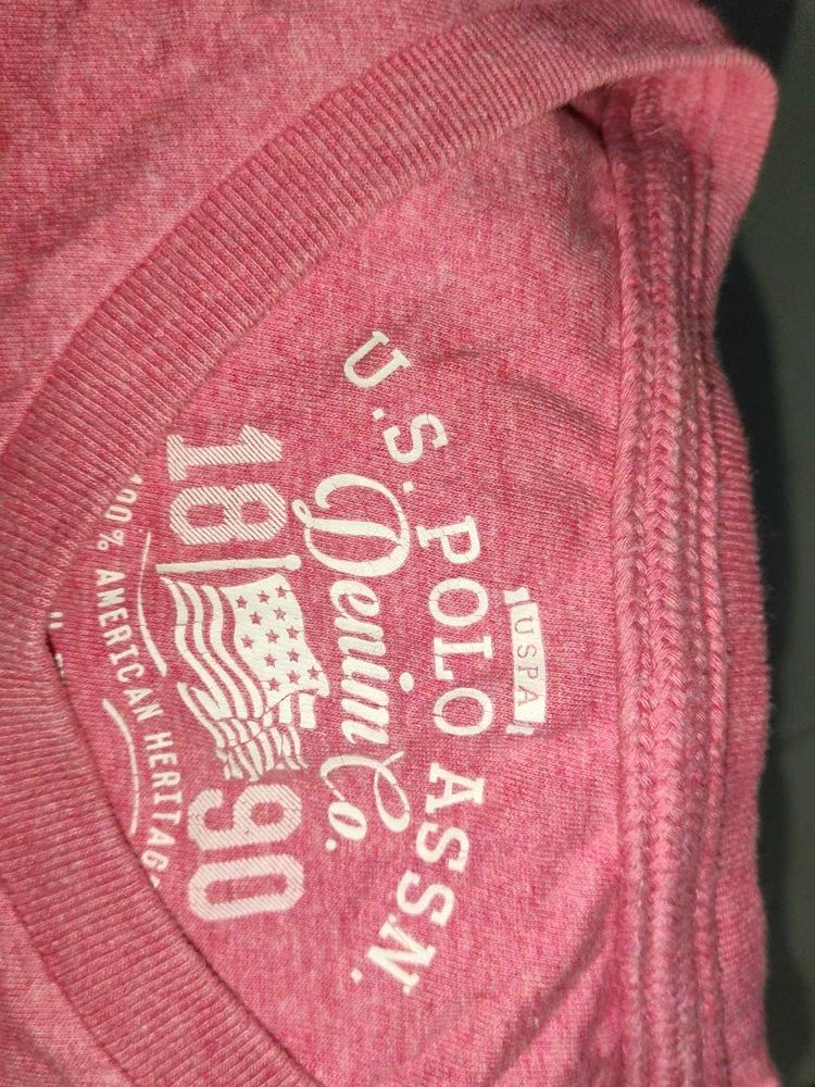 U.S. Polo Assn. Pink Tee