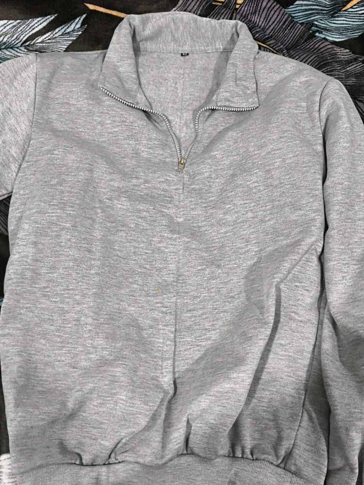 Gray Pullover Sweater