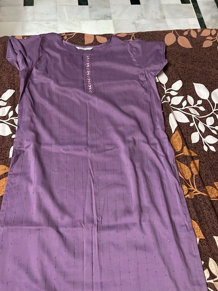 Purple Colour Kurti