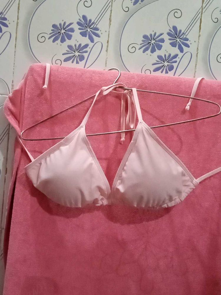 Pink Triangle Bikini Bra