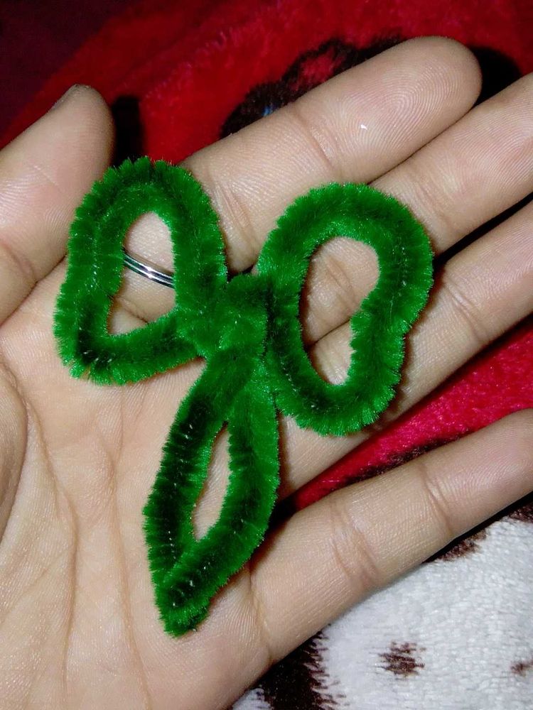 Green Bow Keychain