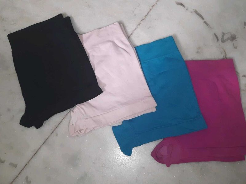 Colorful Bike Shorts Bundle - 4 Pairs