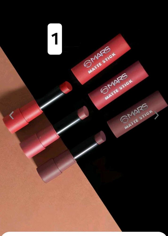 MARS Set of 3 Matte Lipsticks Box