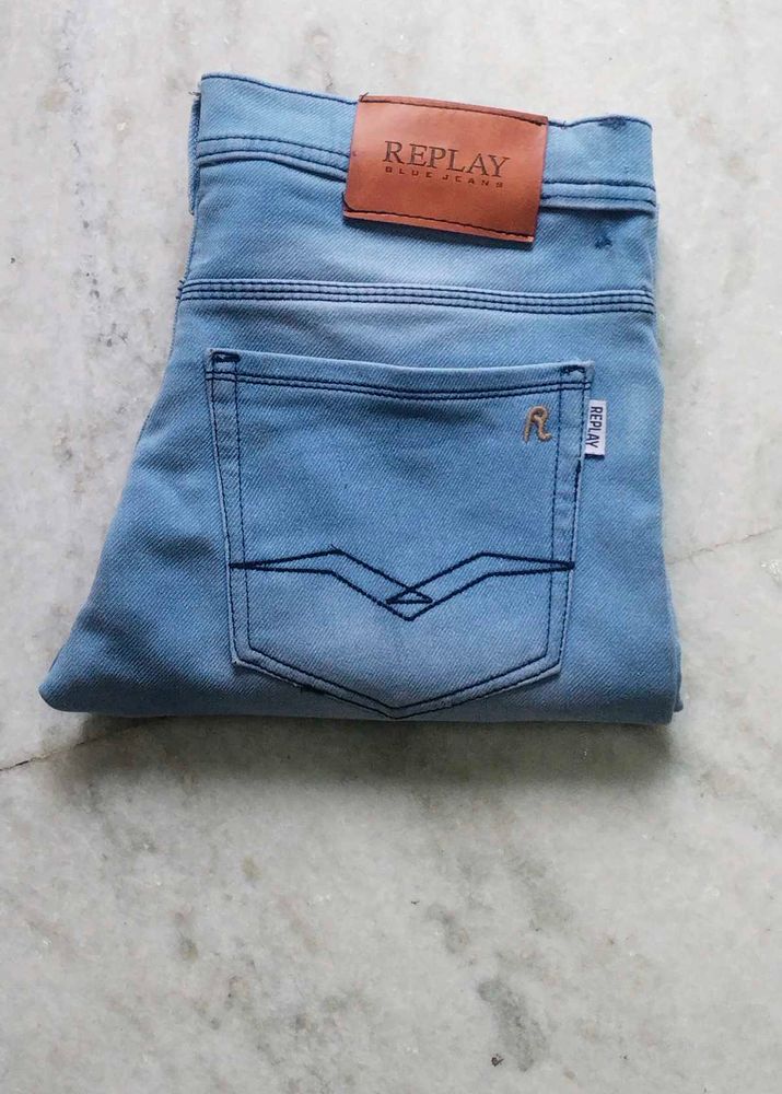 Light Blue Denim Jeans+ Gift 🎁