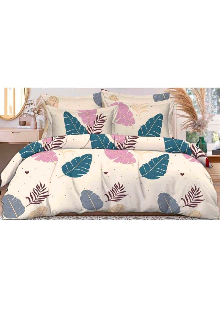 New Petal Printed Fitted Bedsheet With Pillow Cove