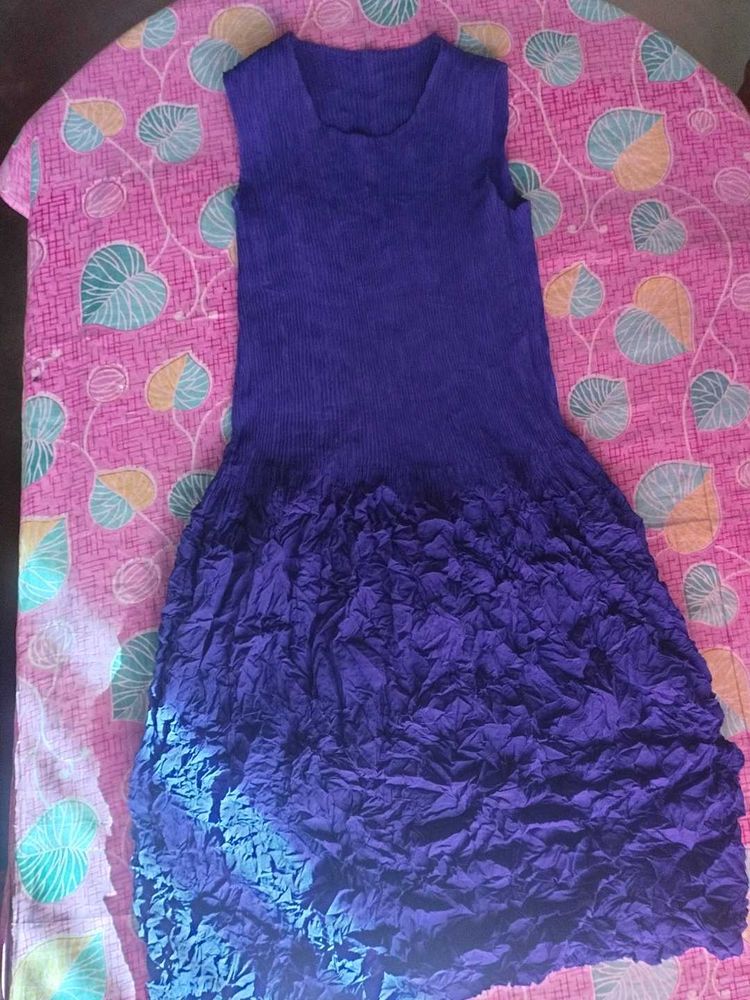 Blue Sleeveless Dress