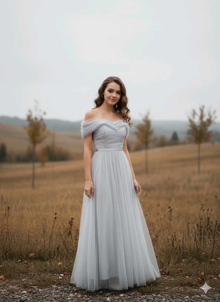 Elegant Off-Shoulder Gown