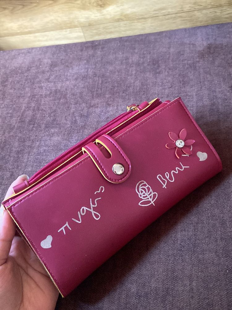 Spacious PU Leather Wallet