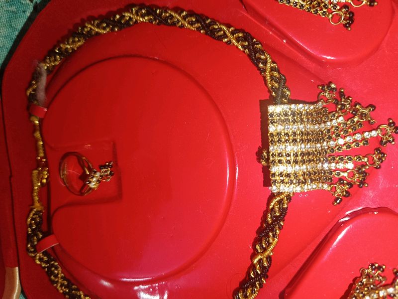 Mangalsutra With Ring And Earrings