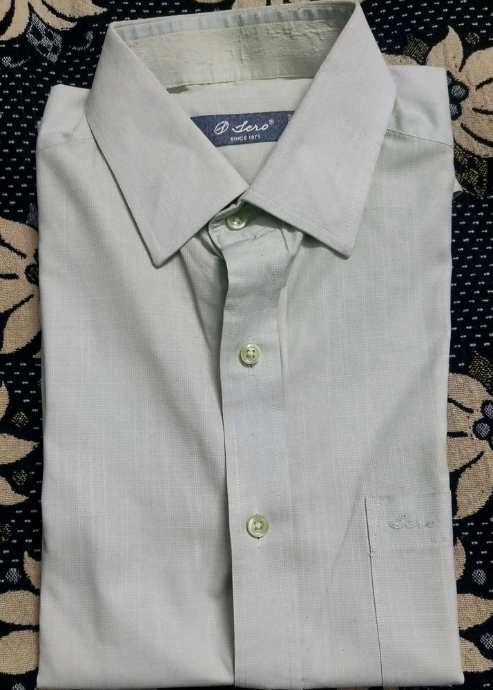 Light Green D&#39;Lero 100% Pure Soft Cotton Shirt