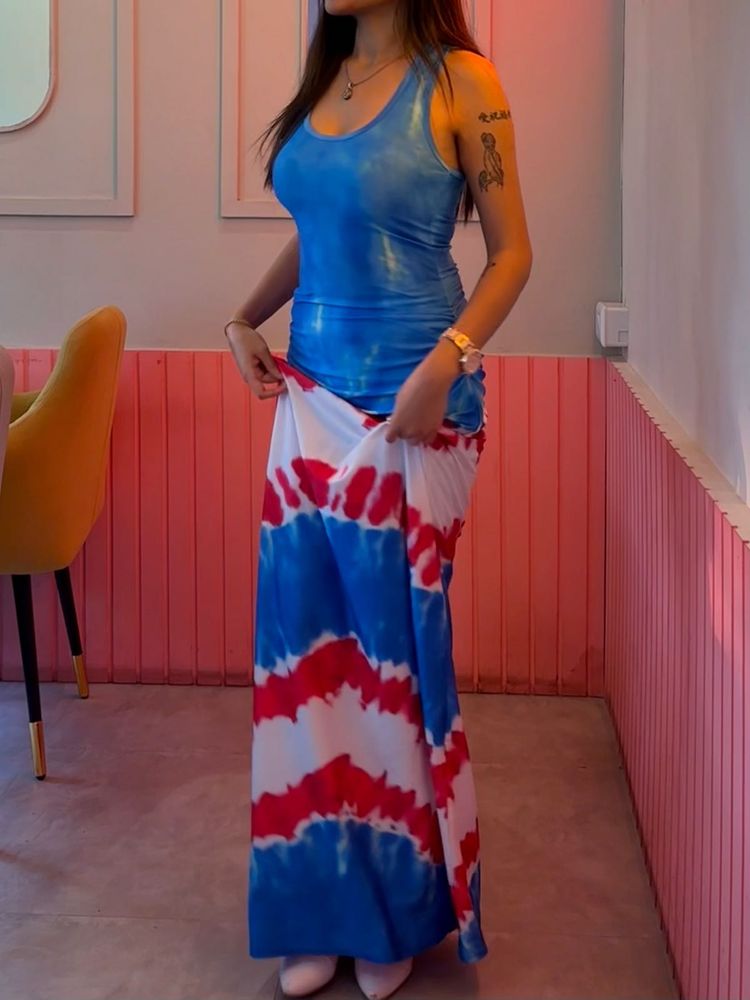 Tie-dye Maxi Skirt