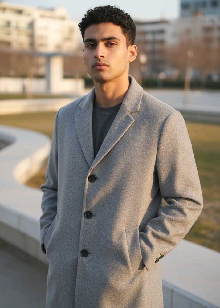 Uniqlo Solid Longcoat | Chest 48