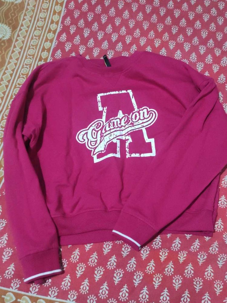 Pink Graphic Sweatshirt