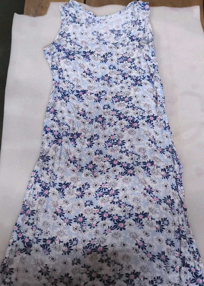 Floral Blue Kurti