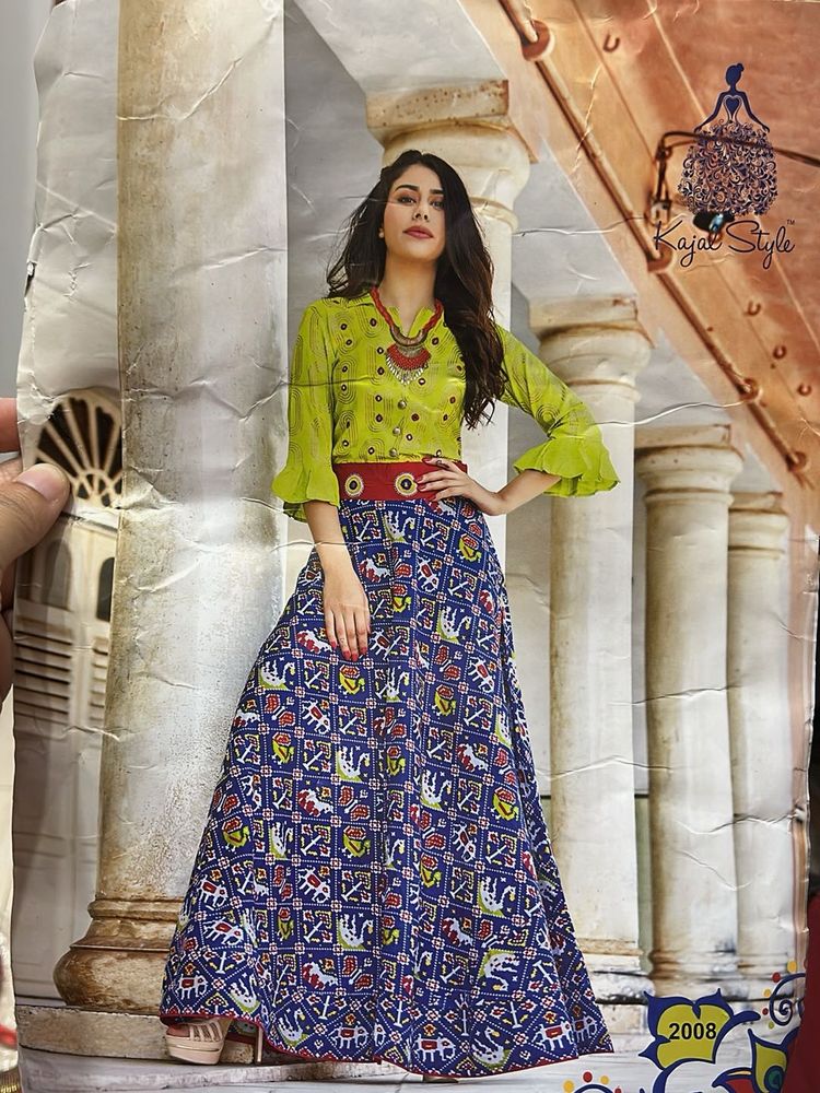 INDO Western Skirt and shirt Set