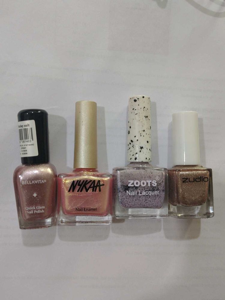 Glittery Nail Polish Bundle(Pink Hues)
