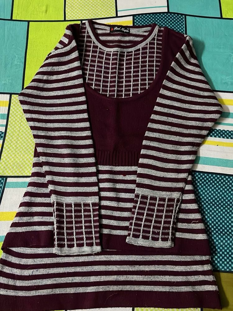 Striped Knit Sweater