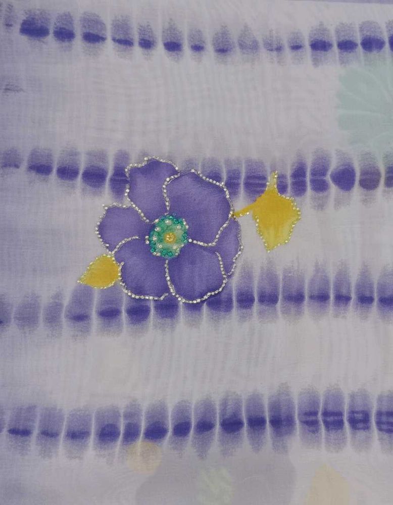 Floral Lavender Dupatta