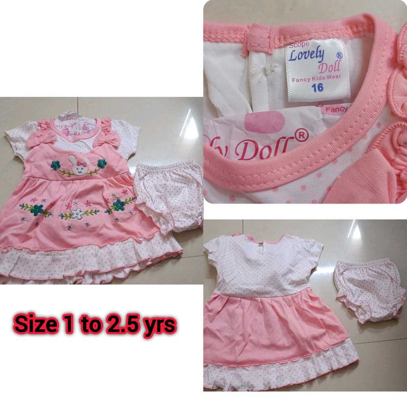 Cute Pink Dress Set