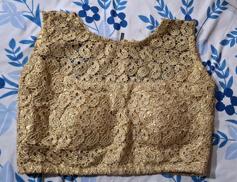 Golden Lace Blouse