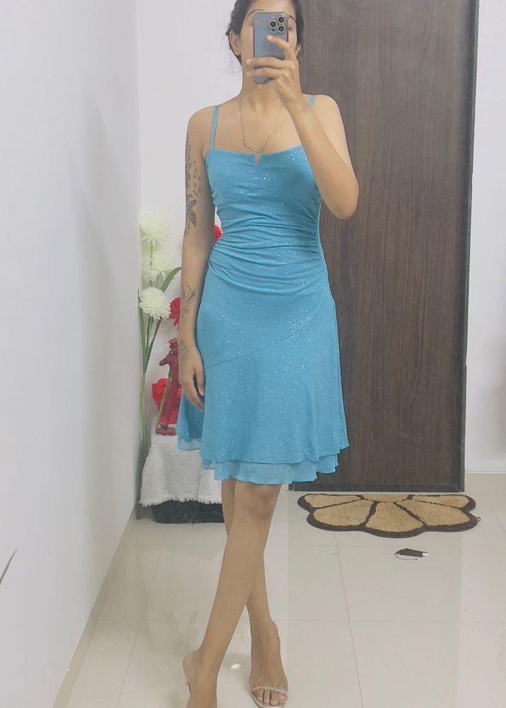 Blue Shimmery Dress